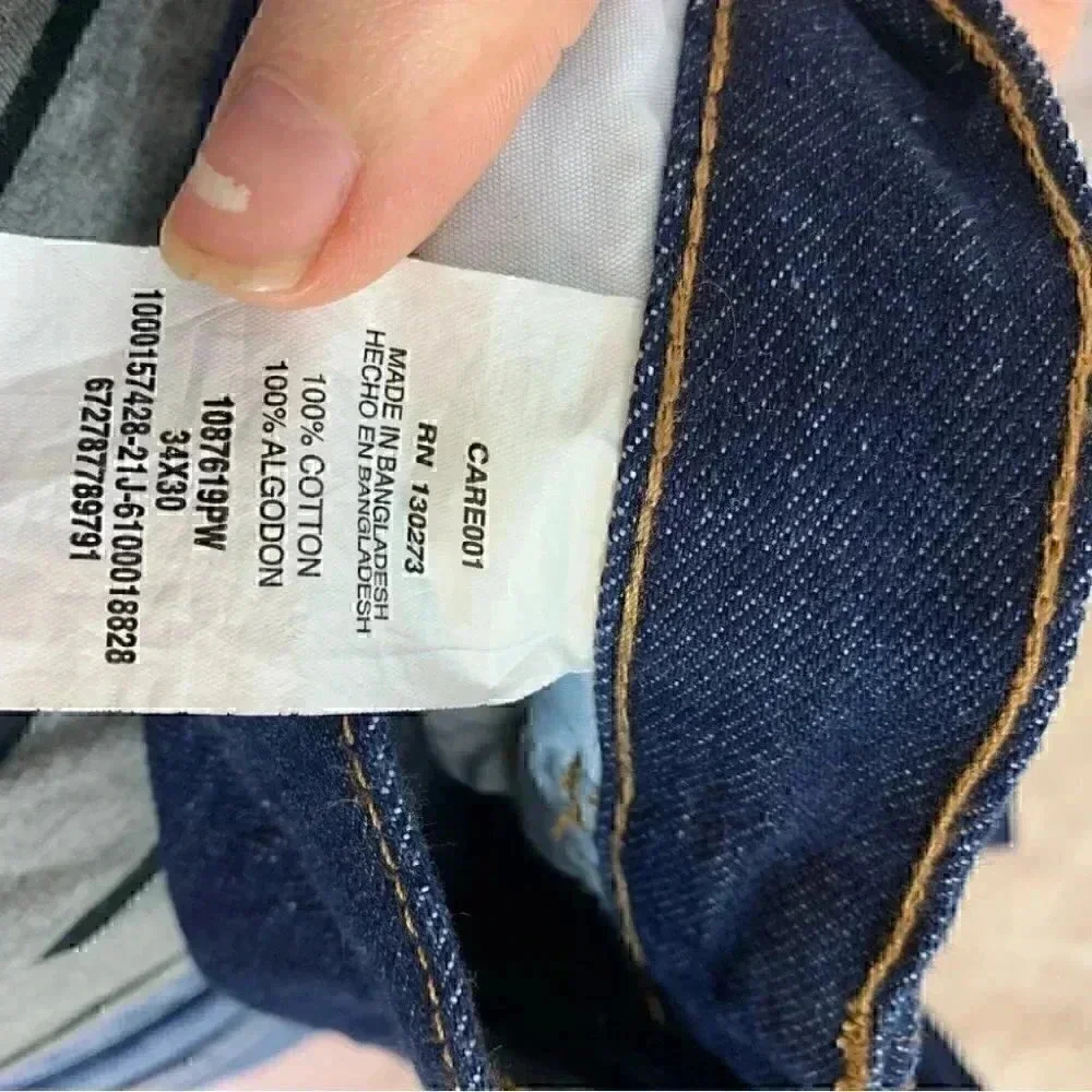 NWT Rustler Wrangler regular fit straight leg ripped jeans 34x30